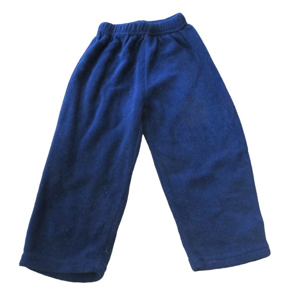 Carters Pull On Fleece Sweatpants Boys Size 24M Navy Blue Elastic Jogger Bottoms - Picture 1 of 2